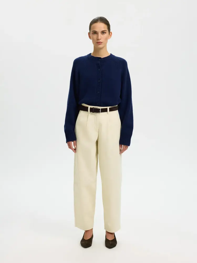 Selected Femme SLFBARREL ALMA-HADI MW PANT Birch