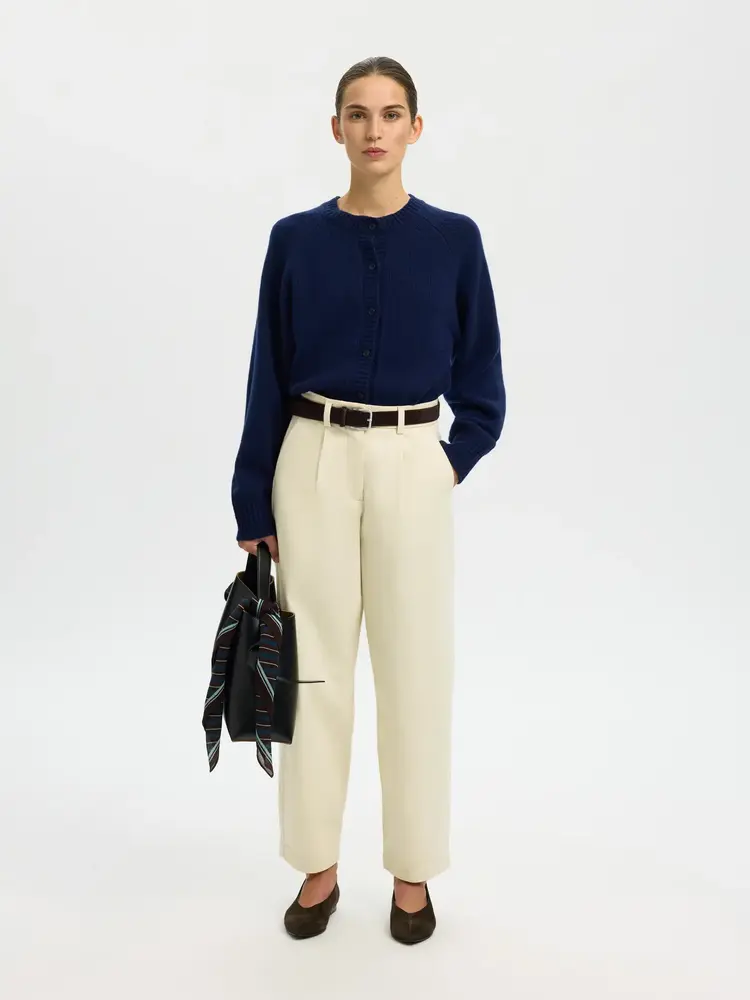 Selected Femme SLFBARREL ALMA-HADI MW PANT Birch
