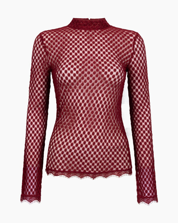 Another-Label Depew top l/s Pomegranate