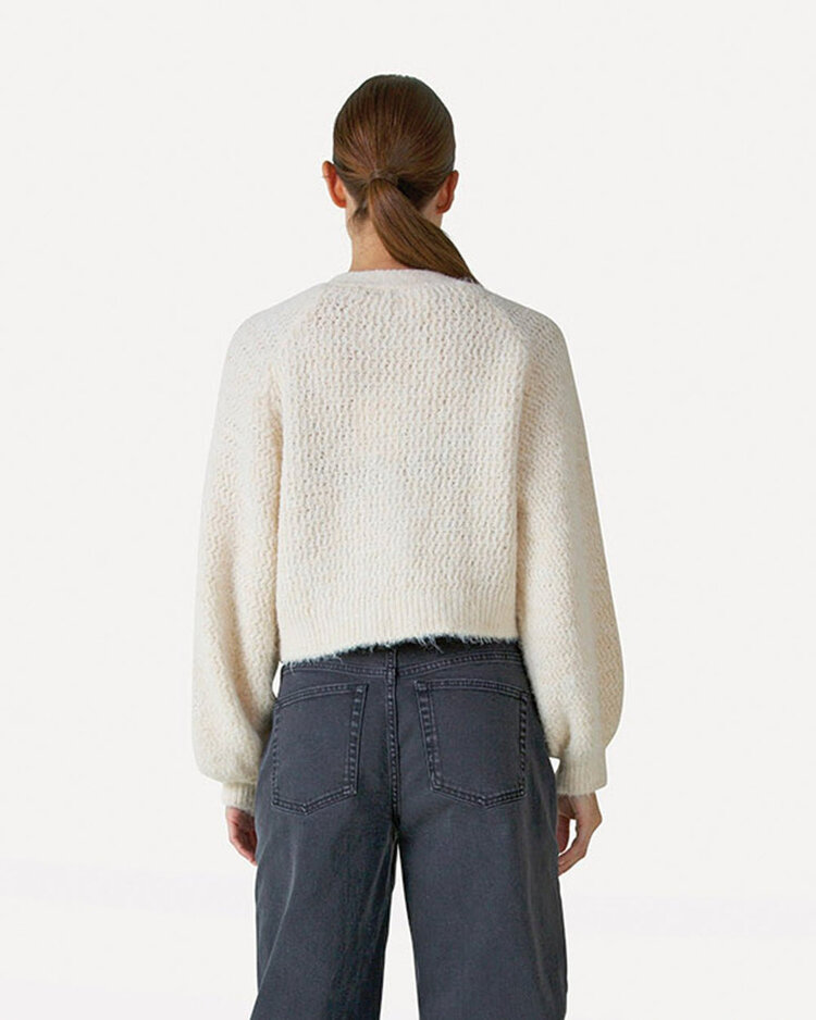 Another-Label Noy cardigan l/s Egg White