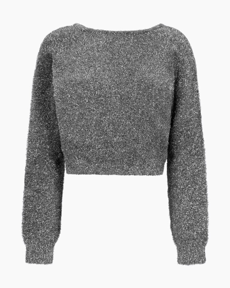 Another-Label Adea knitted pull l/s Dark Grey