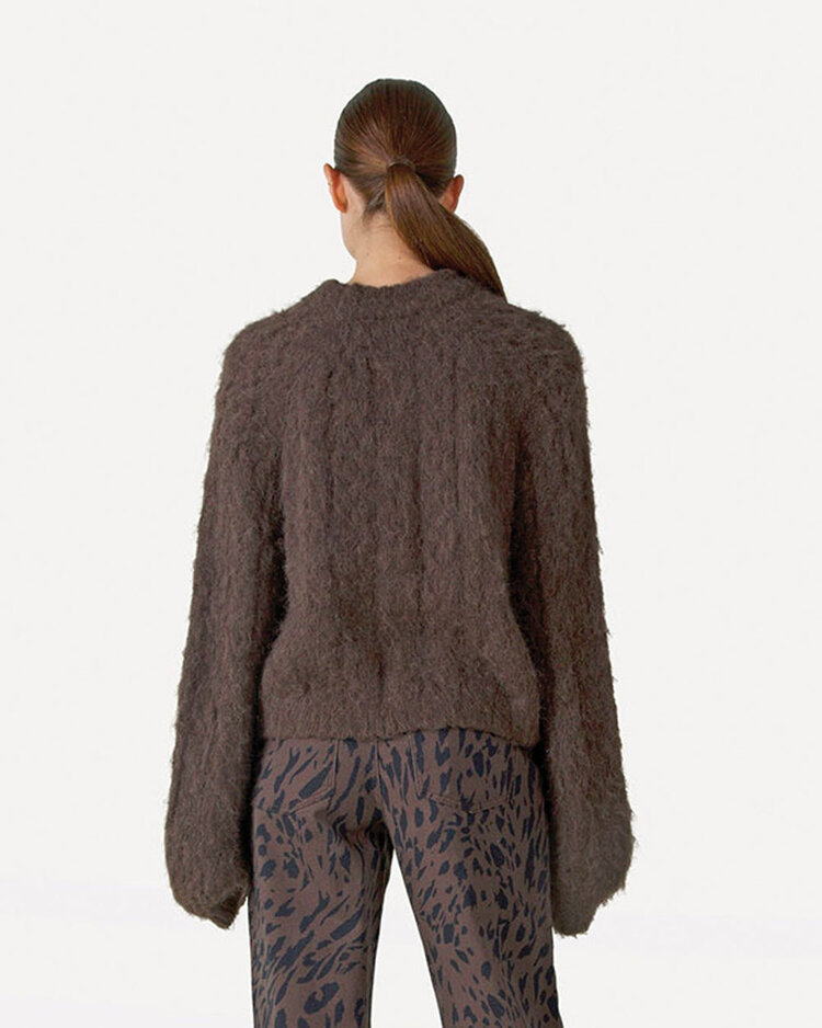 Another-Label Perla knitted pull l/s Slate Black