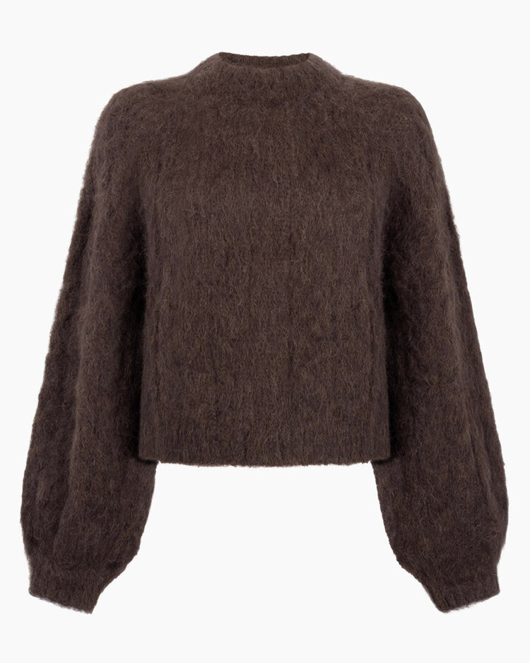 Another-Label Perla knitted pull l/s Slate Black