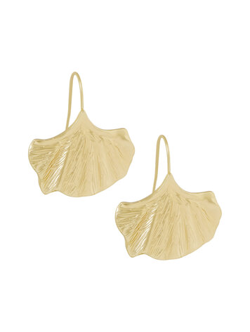 Ellen Beekmans Oorbellen Ginko Gold