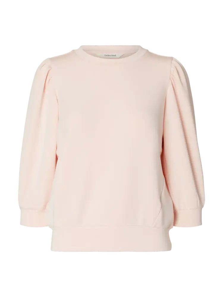 Selected SLWTENNY 3/4 SWEAT TOP Pale Dogwood