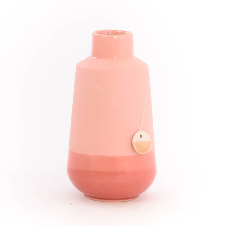 Studio Harm&Elke Vase Dip Medium Coral Pink 059