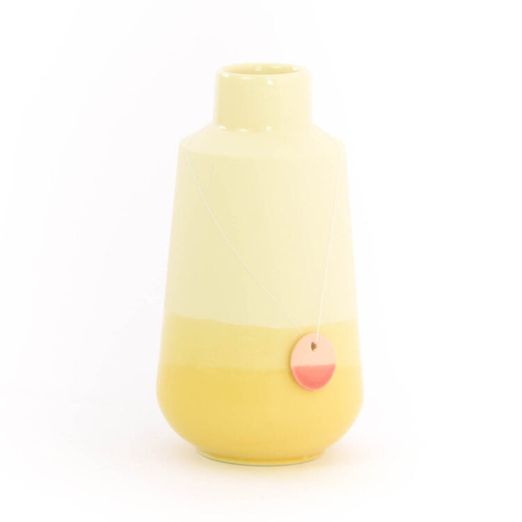 Studio Harm&Elke Vase Dip Medium Yellow 084