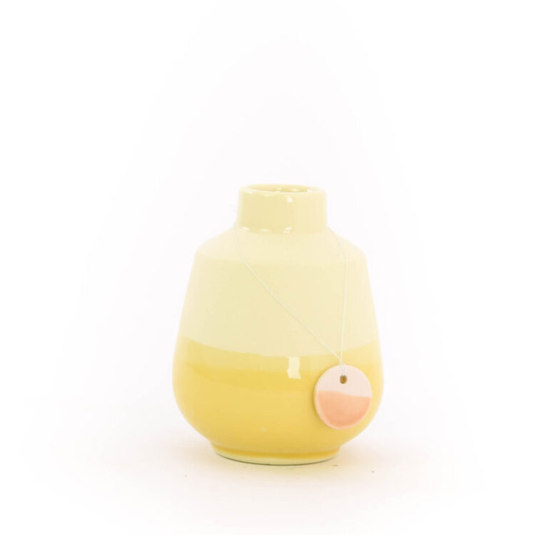 Studio Harm&Elke Vase Dip Small Yellow 084