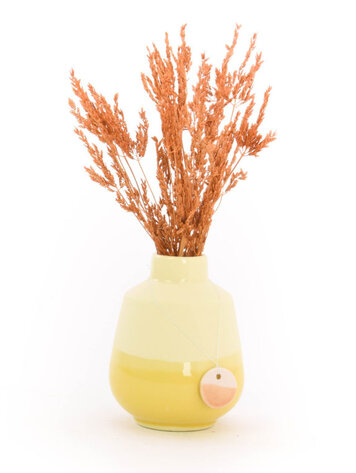 Studio Harm&Elke Vase Dip Small Yellow 084