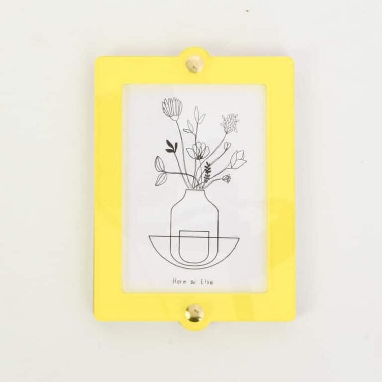 Studio Harm&Elke Frame Wall Square L Yellow / Gold