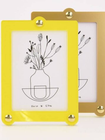 Studio Harm&Elke Frame Standing L Yellow / Gold