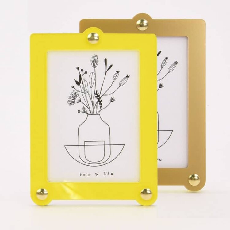 Studio Harm&Elke Frame Standing L Yellow / Gold