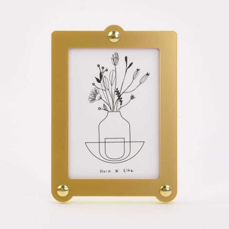 Studio Harm&Elke Frame Standing L Yellow / Gold