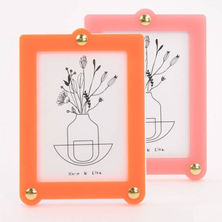 Studio Harm&Elke Frame Standing L Pink / Neon Orange