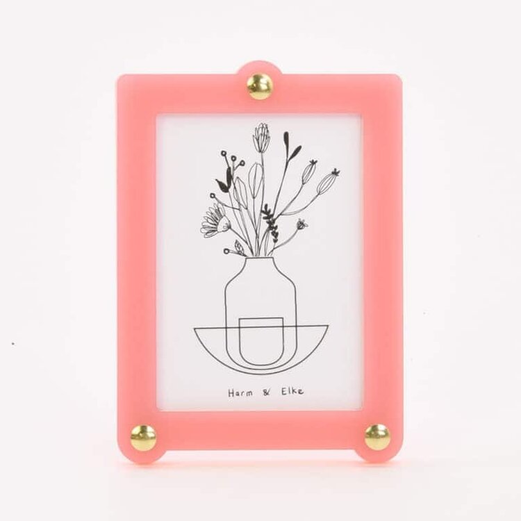 Studio Harm&Elke Frame Standing L Pink / Neon Orange