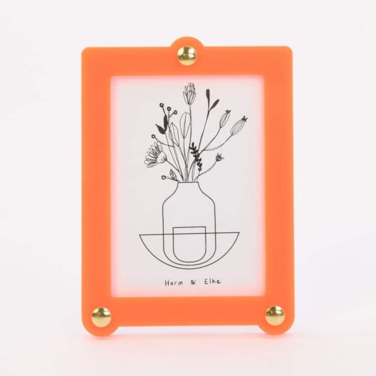 Studio Harm&Elke Frame Standing L Pink / Neon Orange