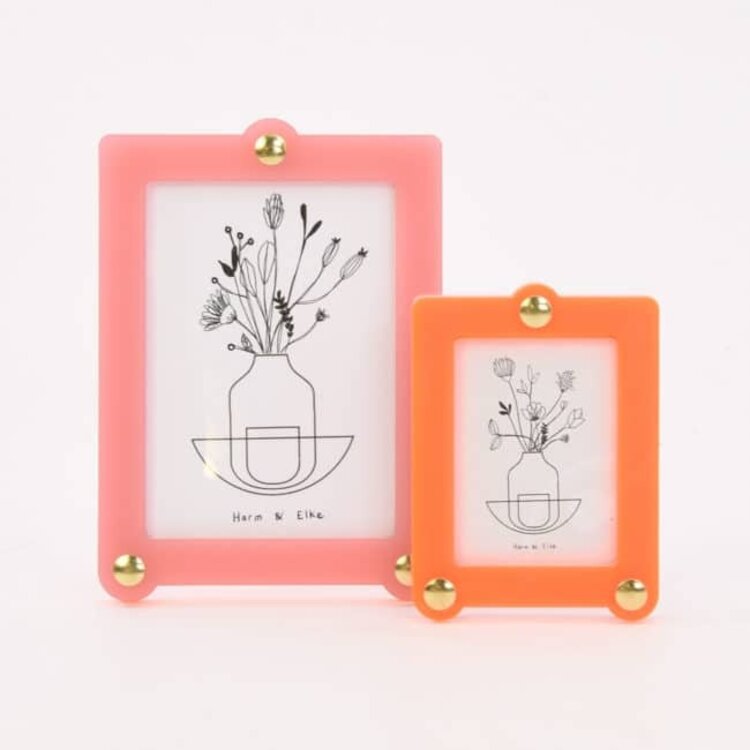 Studio Harm&Elke Frame Standing L Pink / Neon Orange