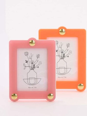 Studio Harm&Elke Frame Standing S Pink / Neon Orange