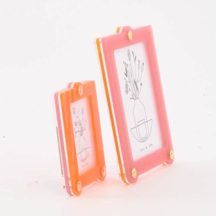 Studio Harm&Elke Frame Standing S Pink / Neon Orange