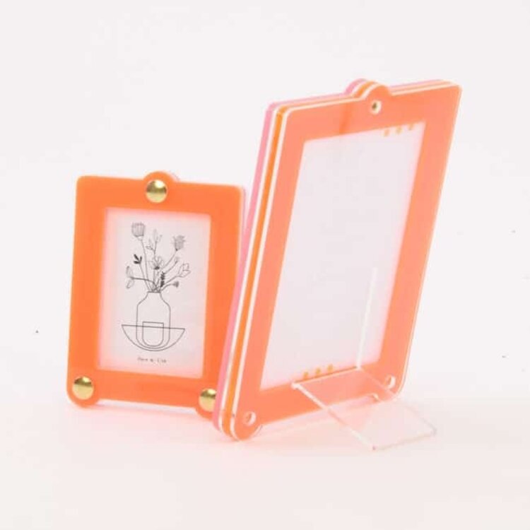 Studio Harm&Elke Frame Standing S Pink / Neon Orange