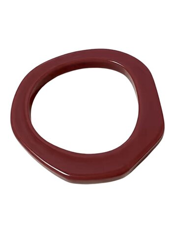 Ellen Beekmans Bangle Gelakte hars Bordeaux Organisch