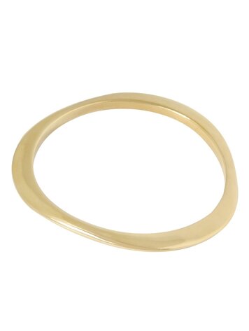 Ellen Beekmans Bangle Plat organisch Gold