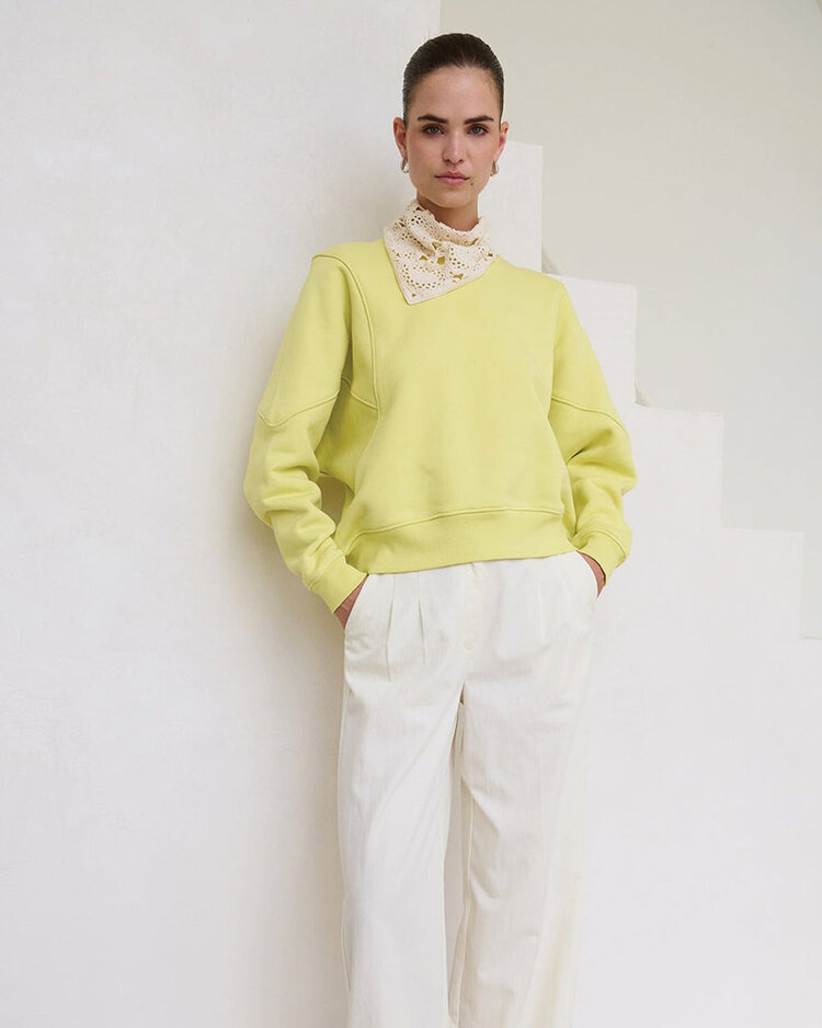 Another-Label ALDeline sweat l/s Lemon Grass