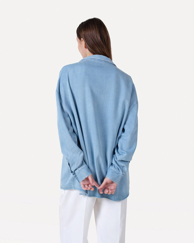 Another-Label ALBoisy shirt l/s Light Blue