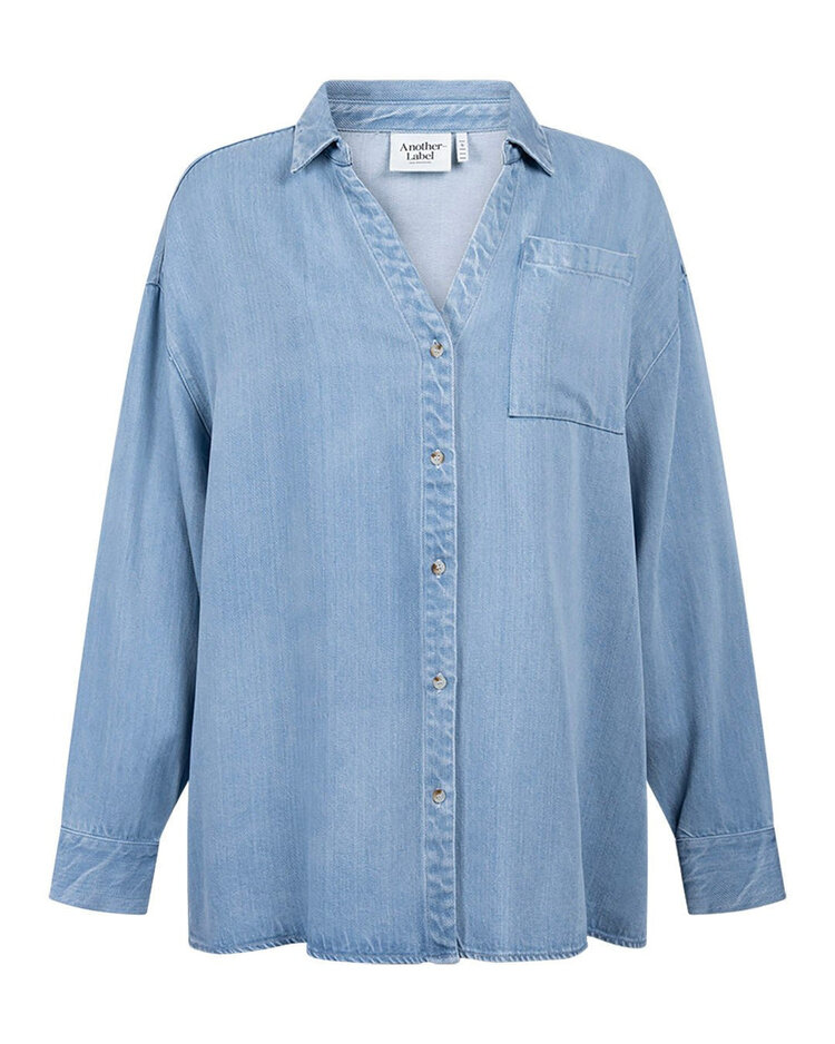 Another-Label ALBoisy shirt l/s Light Blue