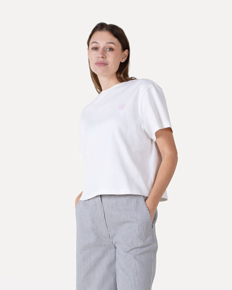 Another-Label ALGina Heart t-shirt Off-White