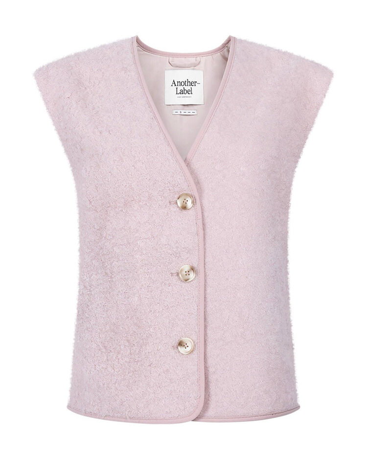 Another-Label ALBeline boucle vest Primrose