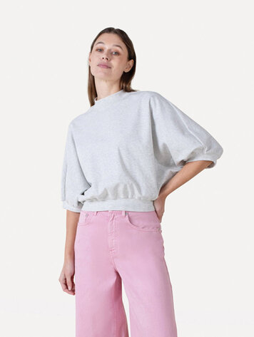 Another-Label ALAmice t-shirt s/s Grey Melee