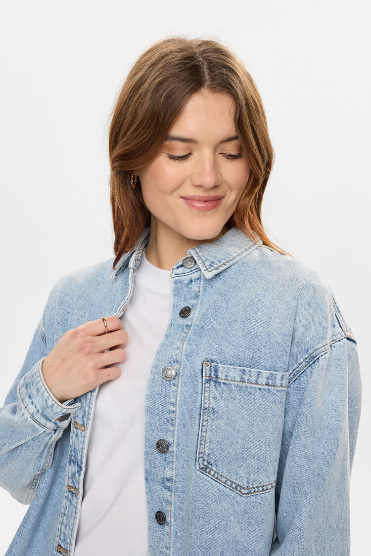 Nümph NUKAYSA DENIM SHIRT Light Blue Stonewash Denim