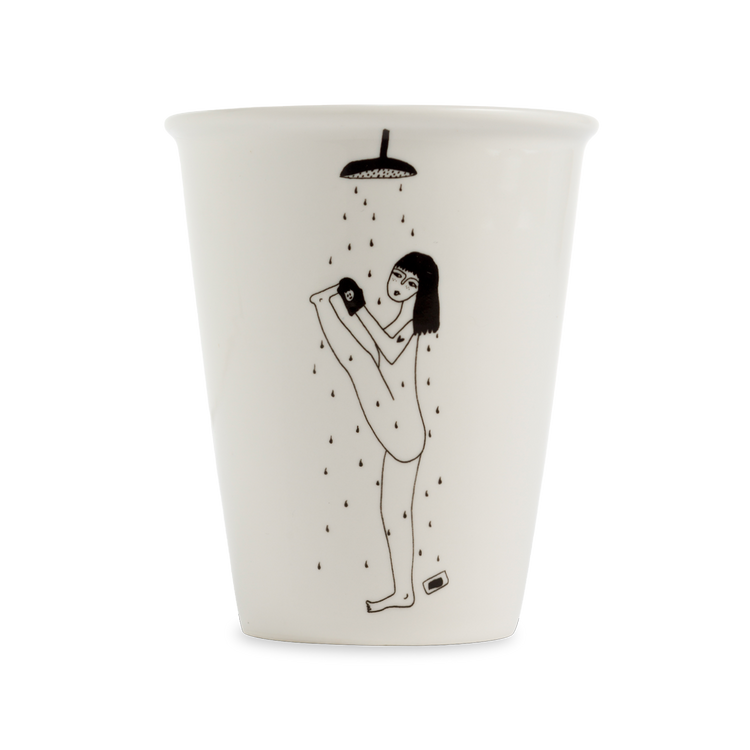 helen b Beker Yoga in the shower