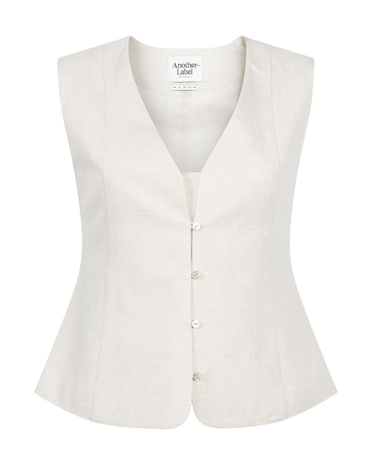 Another-Label Renee shirt s/l Sandshell