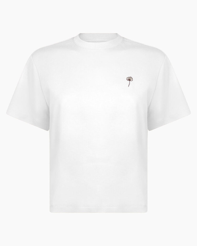 Another-Label Gina flower t-shirt s/s Off-White