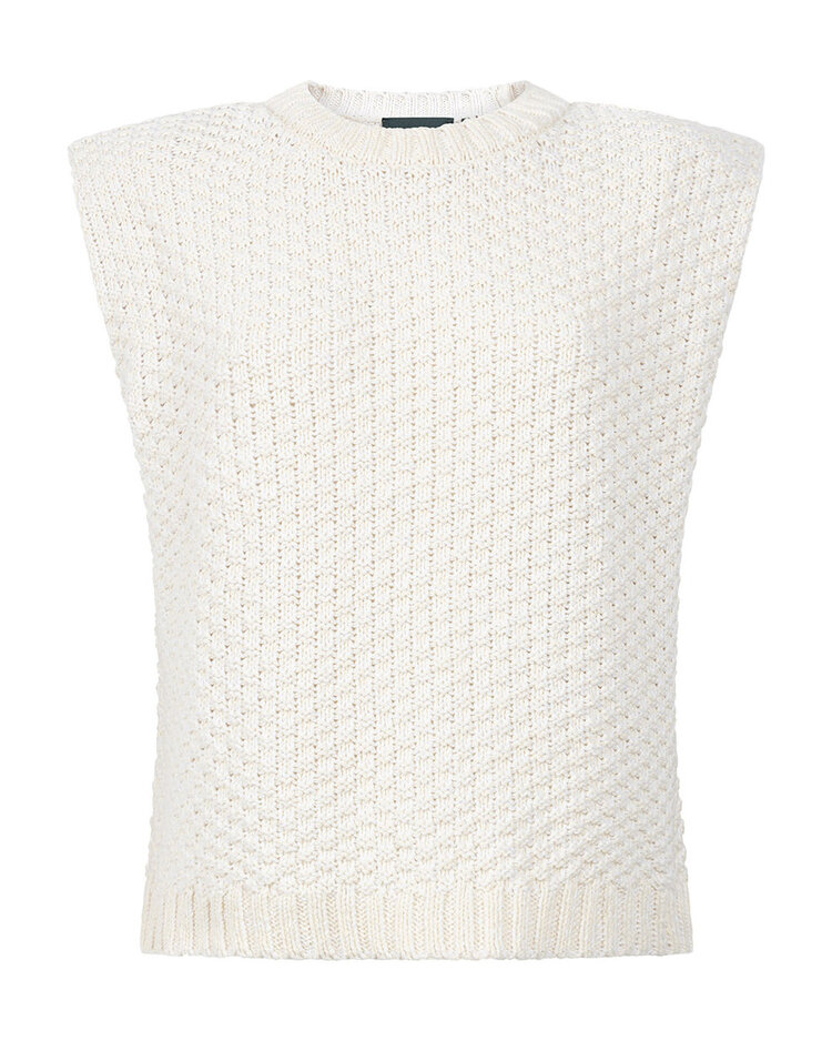 Another-Label Nicola knitted vest s/l Sandshell melee