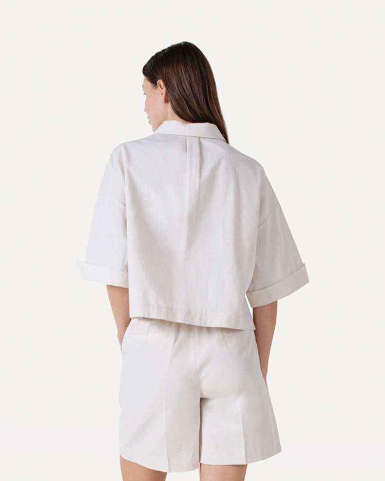 Another-Label Juul shirt s/s Sandshell