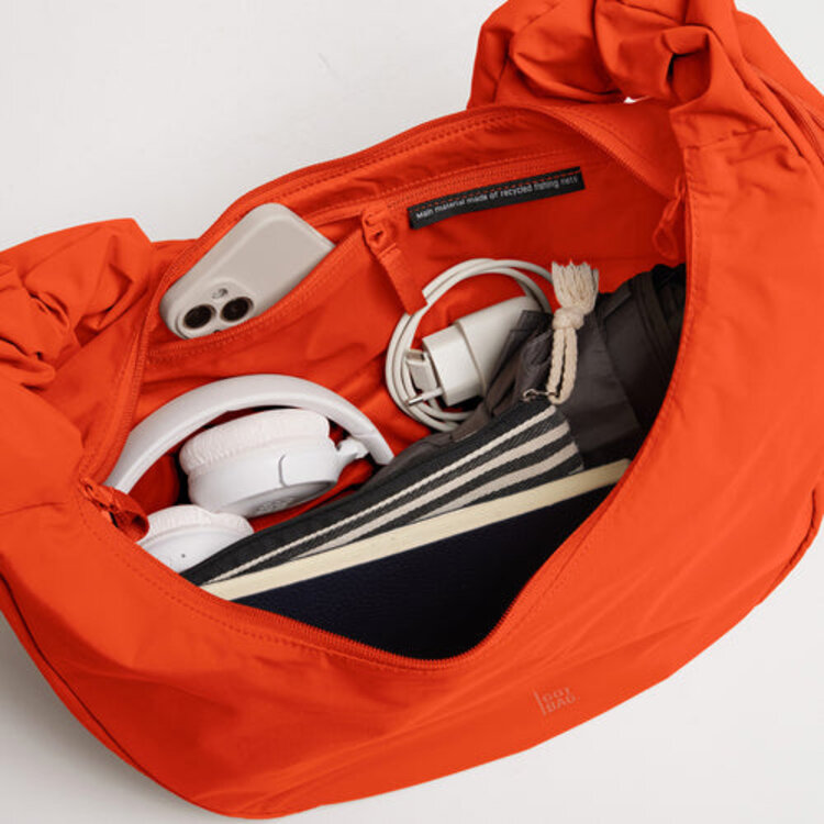 GOT BAG Moon Bag Ruffle Hot Coral