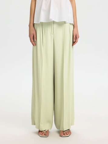 Selected SLFEXTRA WIDE ELLIE HW PANT Lint