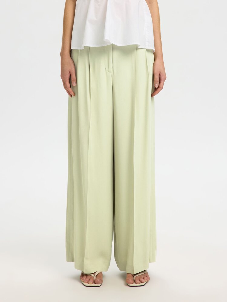 Selected SLFEXTRA WIDE ELLIE HW PANT Lint