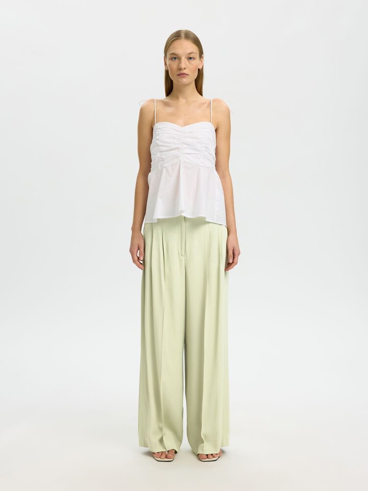 Selected SLFEXTRA WIDE ELLIE HW PANT Lint