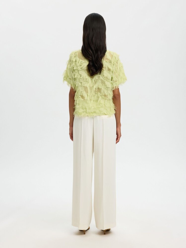 Selected SLFMYLINE SS BOAT NECK TOP Lint