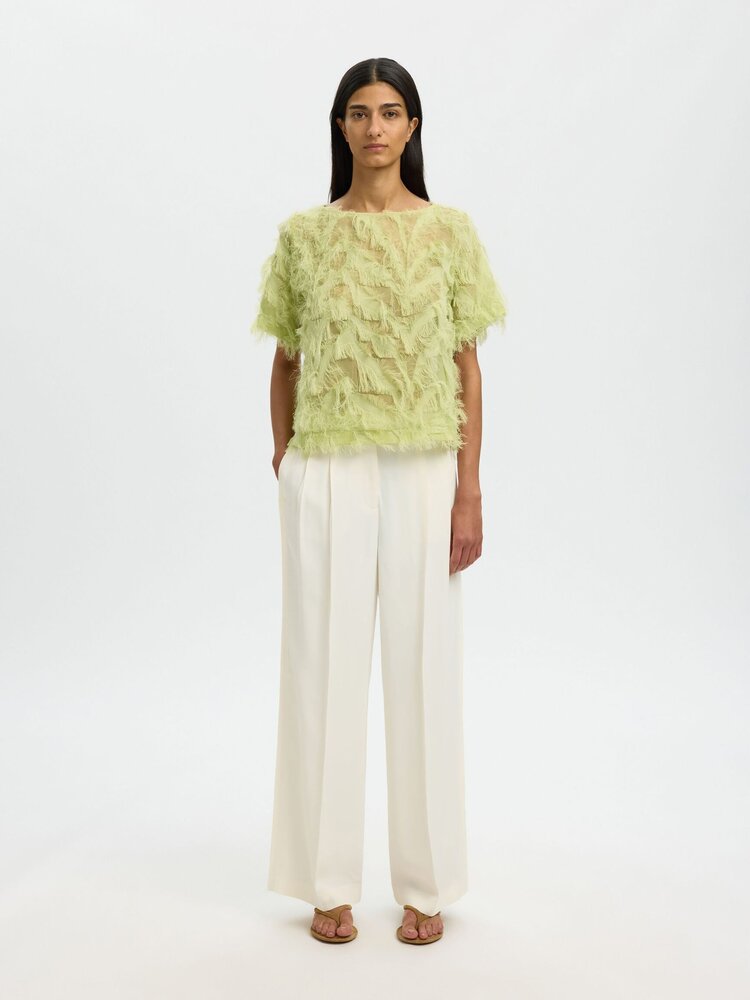 Selected SLFMYLINE SS BOAT NECK TOP Lint