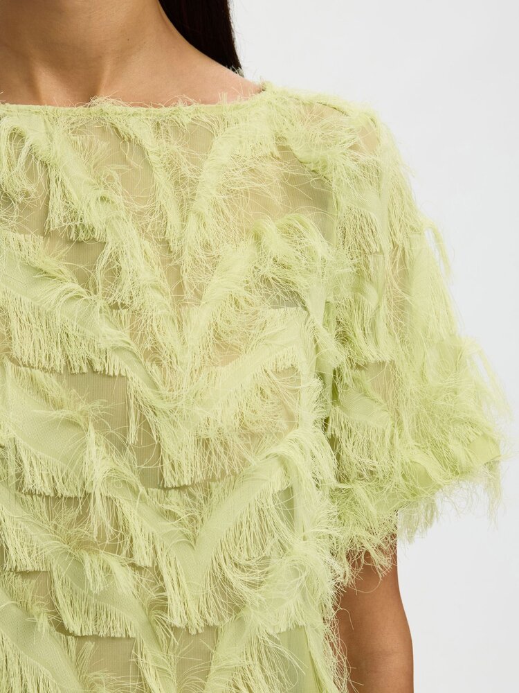 Selected SLFMYLINE SS BOAT NECK TOP Lint