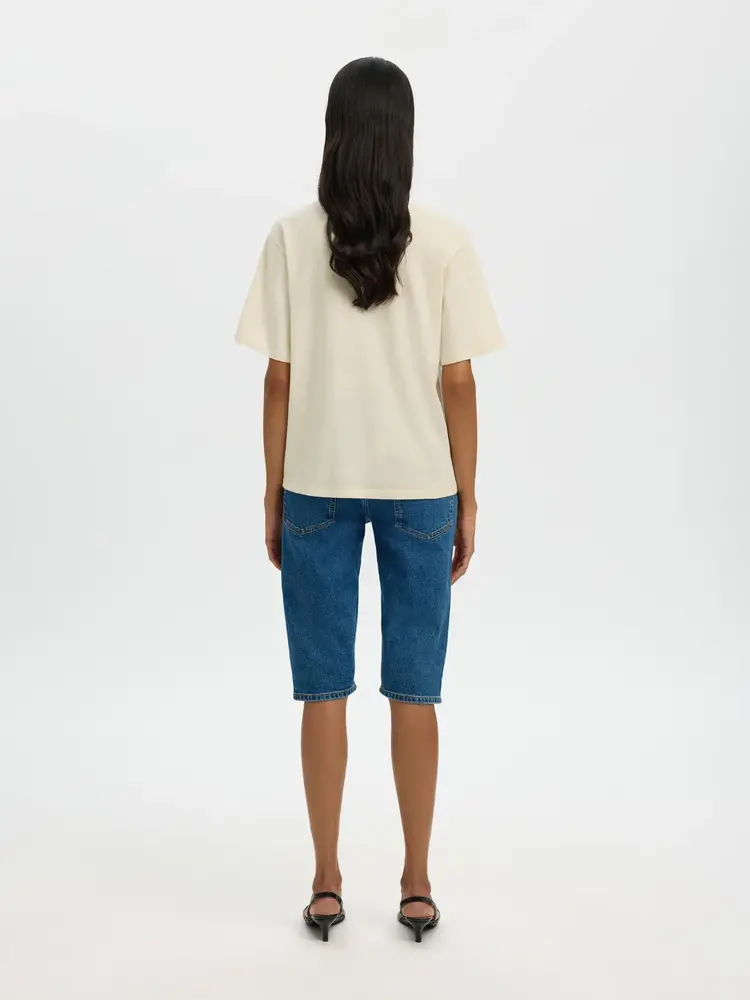 Selected SLWADA SS LINEN BLEND TEE Nature