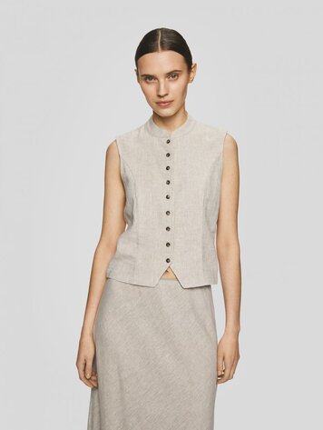 MSCH MSCHViana Ginia Waistcoat Sand Melange
