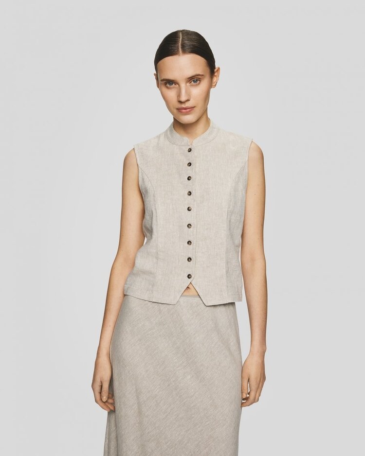 MSCH MSCHViana Ginia Waistcoat Sand Melange