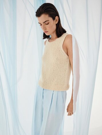 MSCH MSCHVivika Hannalie SL Top Bleached Sand