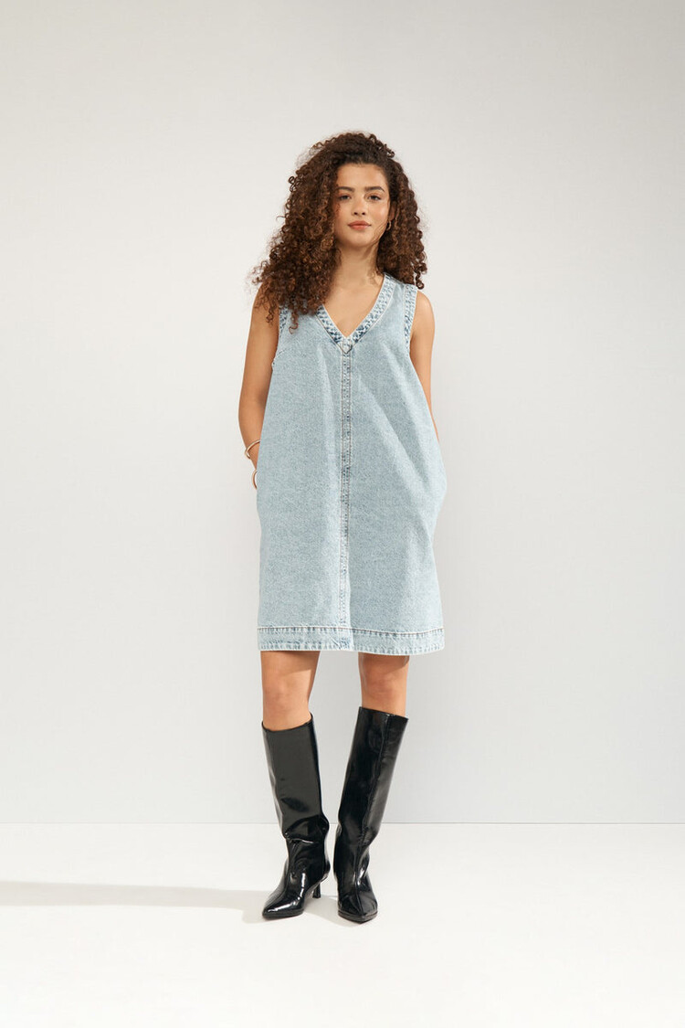 Nümph NUIRINA DRESS Light Blue Stonewash Denim